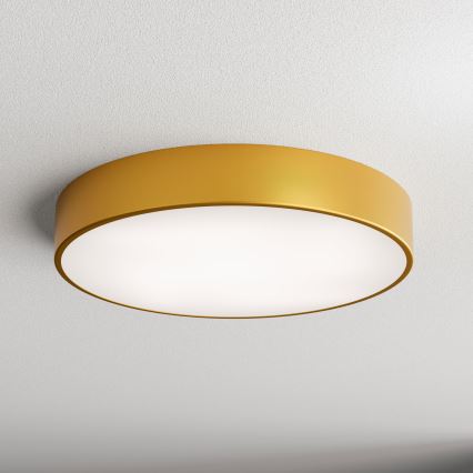 Lampa sufitowa CLEO z czujnikiem ruchu i zmierzchu 4xE27/24W/230V śr. 50 cm złota