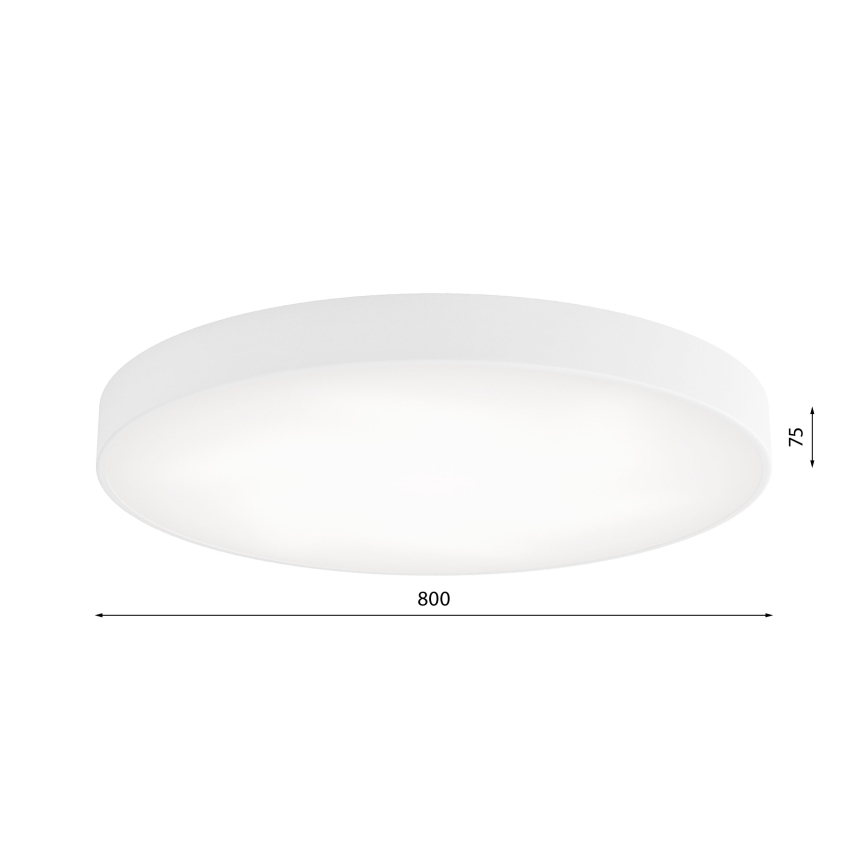 Lampa sufitowa z czujnikiem ruchu i zmierzchu CLEO 6xE27/24W/230V śr. 80 cm biała