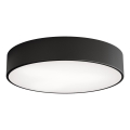Lampa sufitowa z czujnikiem ruchu i zmierzchu CLEO 3xE27/24W/230V Ø 40 cm czarna
