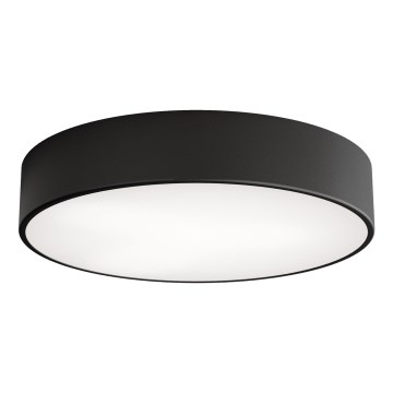 Lampa sufitowa z czujnikiem ruchu i zmierzchu CLEO 3xE27/24W/230V Ø 40 cm czarna