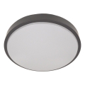 Lampa sufitowa z czujnikiem WILTON 2xE27/60W/230V, średnica 33 cm, antracyt