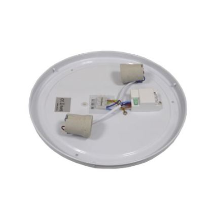 Lampa sufitowa z czujnikiem WILTON, 2xE27/60W/230V, średnica 33 cm, czarna