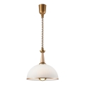 Lampa sufitowa z możliwością zwijania CHIARA 1xE27/60W/230V beżowa/dąb