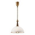 Lampa sufitowa z możliwością zwijania CHIARA 1xE27/60W/230V brązowa/ buk