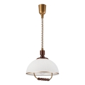 Lampa sufitowa z regulacją RAMONA 1xE27/60W/230V beżowy/ciemny brąz/sosna