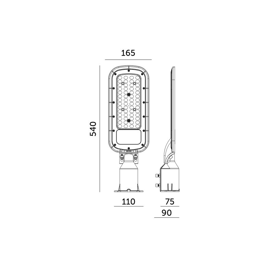 Lampa uliczna LED BRELUXO 150W/230V 4000K IP65