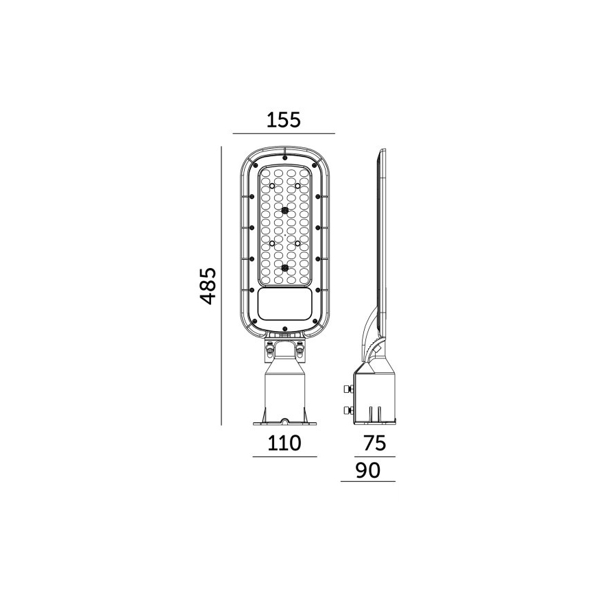 Lampa uliczna LED BRELUXO LED/100W/230V 4000K IP65