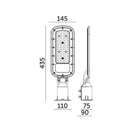 Lampa uliczna LED BRELUXO LED/50W/230V 4000K IP65