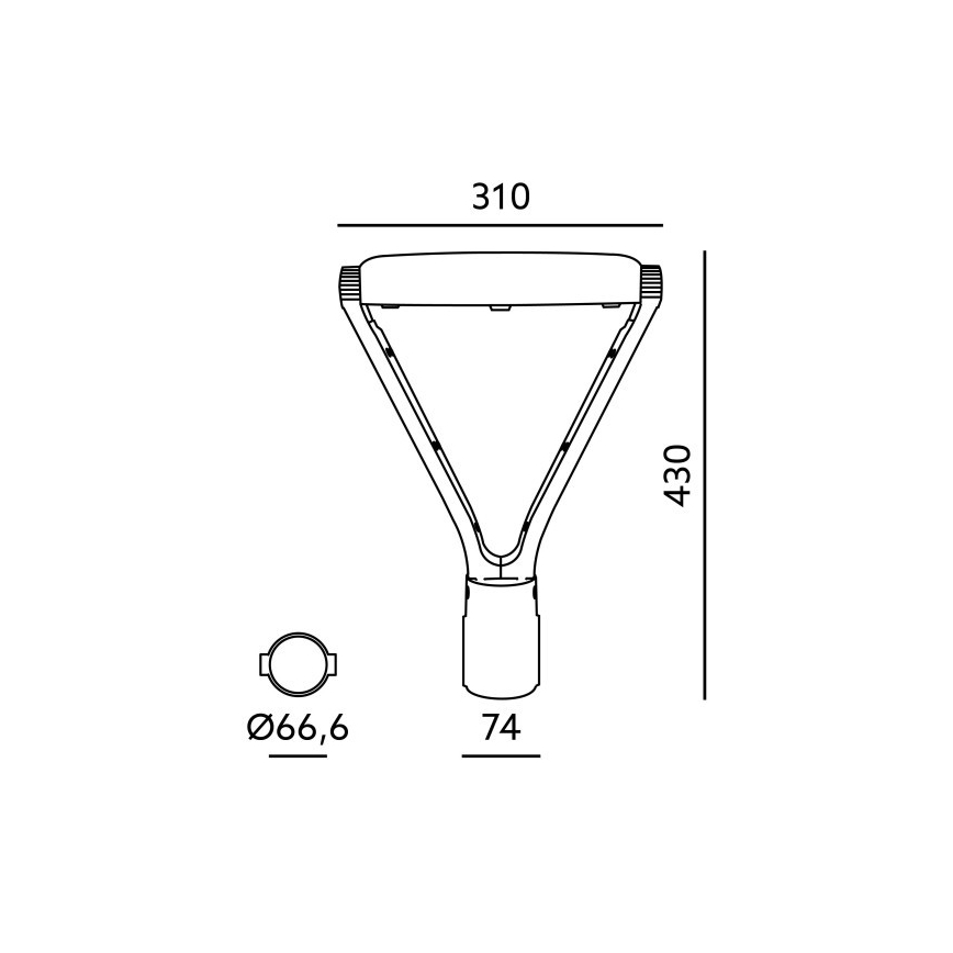 Lampa uliczna LED NEXPARK LED/30/40/60W/230V 3000/4000/6500K IP66