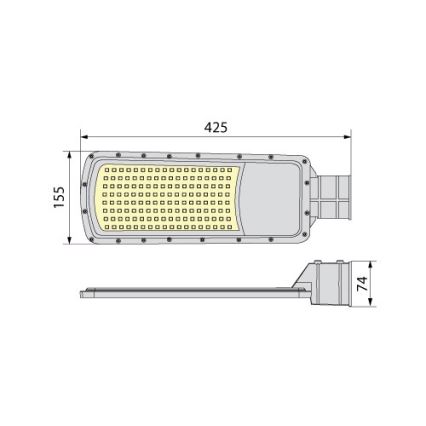 Lampa uliczna LED NOVUM PLUS LED/100W/230V IP65 4000K
