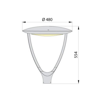 Lampa uliczna LED PARK SOFT LED/60W/230V 4000K IP65