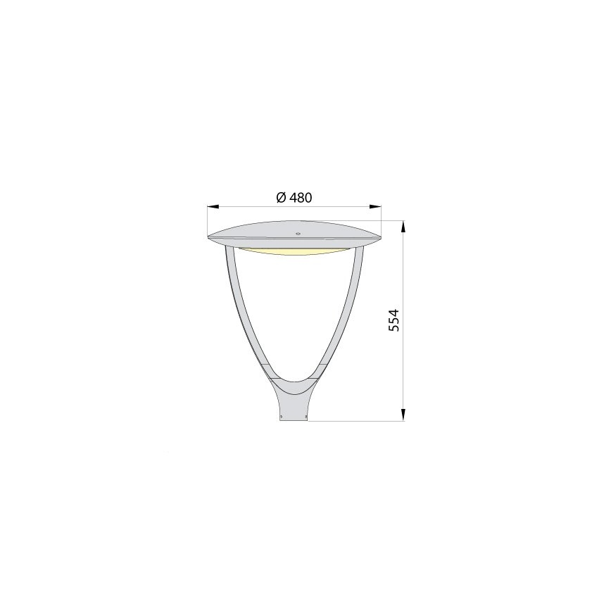 Lampa uliczna LED PARK SOFT LED/60W/230V 4000K IP65