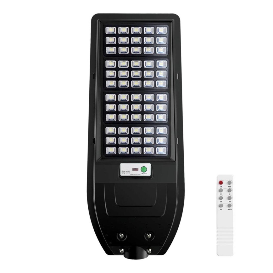Lampa uliczna LED solarna VIA 150W/15000 mAh 3,2V 6000K IP65 + pilot zdalnego sterowania