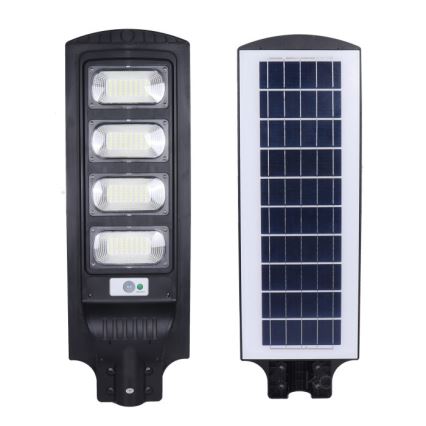 Ściemnialna solarna lampa uliczna LED z czujnikiem URBI LED/11W/3,2V 6500K 15000 mAh IP54 + zdalne sterowanie