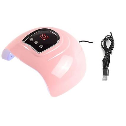 Lampa UV do paznokci 54W/5V różowa