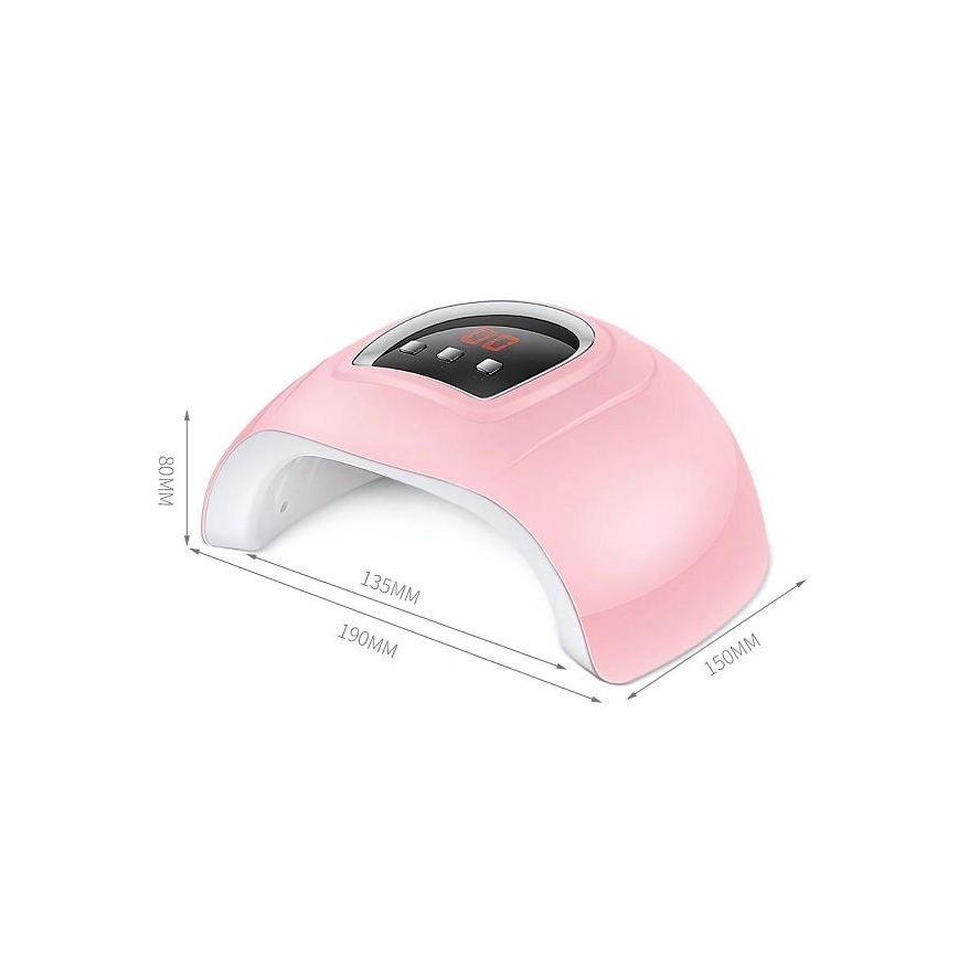 Lampa UV do paznokci 54W/5V różowa