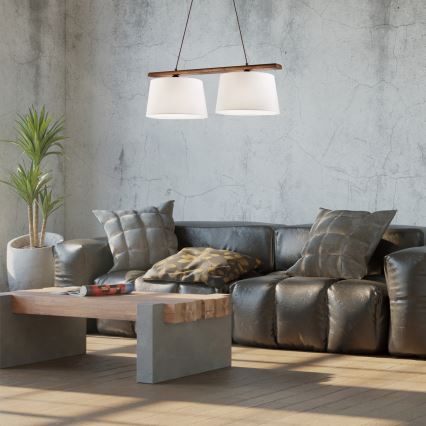 Lampa wisząca AIDA, 2xE27/60W/230V, orzech