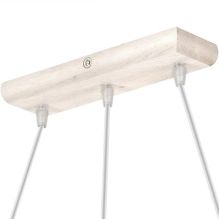 Lampa wisząca na linkach AIDA 3xE27/60W/230V dąb