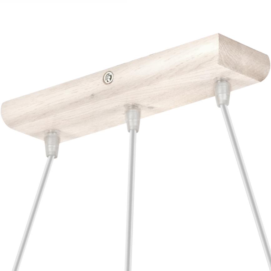 Lampa wisząca na linkach AIDA 3xE27/60W/230V dąb
