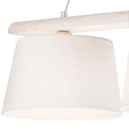 Lampa wisząca na linkach AIDA 3xE27/60W/230V dąb