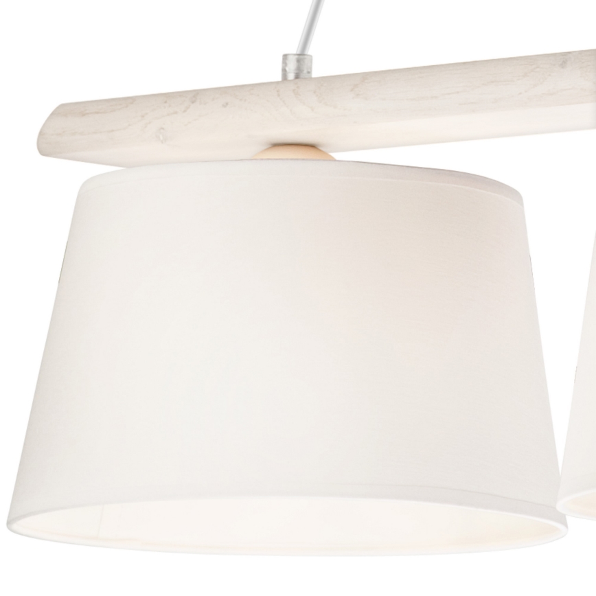 Lampa wisząca na linkach AIDA 3xE27/60W/230V dąb
