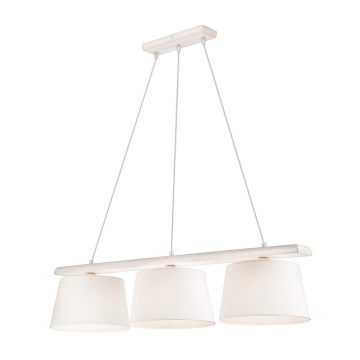 Lampa wisząca AIDA na lince 3xE27/60W/230V dąb/biały