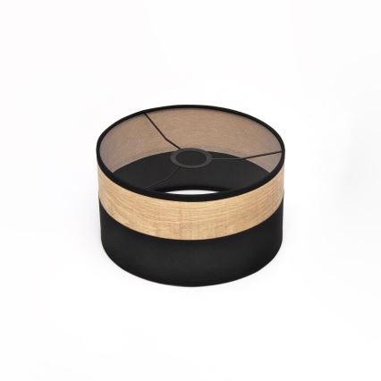 Lampa wisząca ALBA na lince 1xE27/15W/230V śr. 25 cm czarna/brązowa