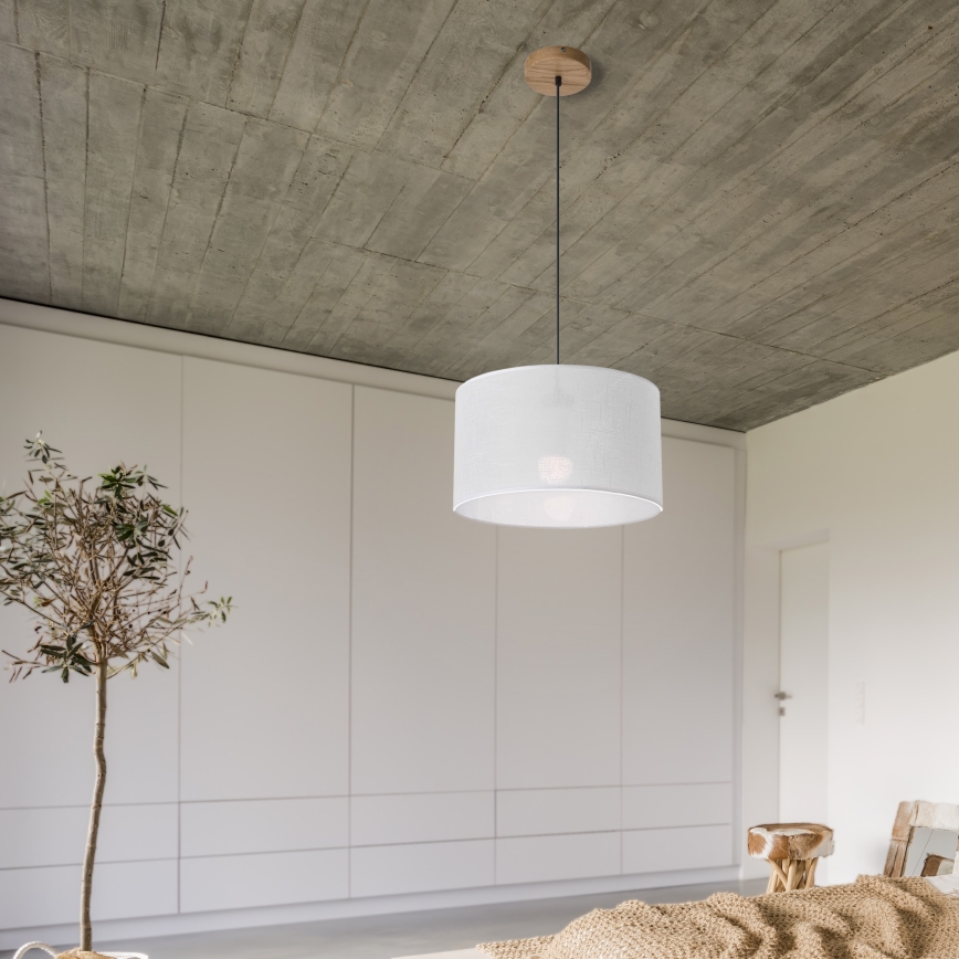Lampa wisząca na linku ANTONIO 1xE27/60W/230V dąb