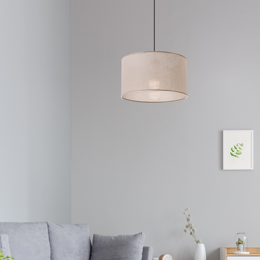 Lampa wisząca na linku ANTONIO 1xE27/60W/230V dąb