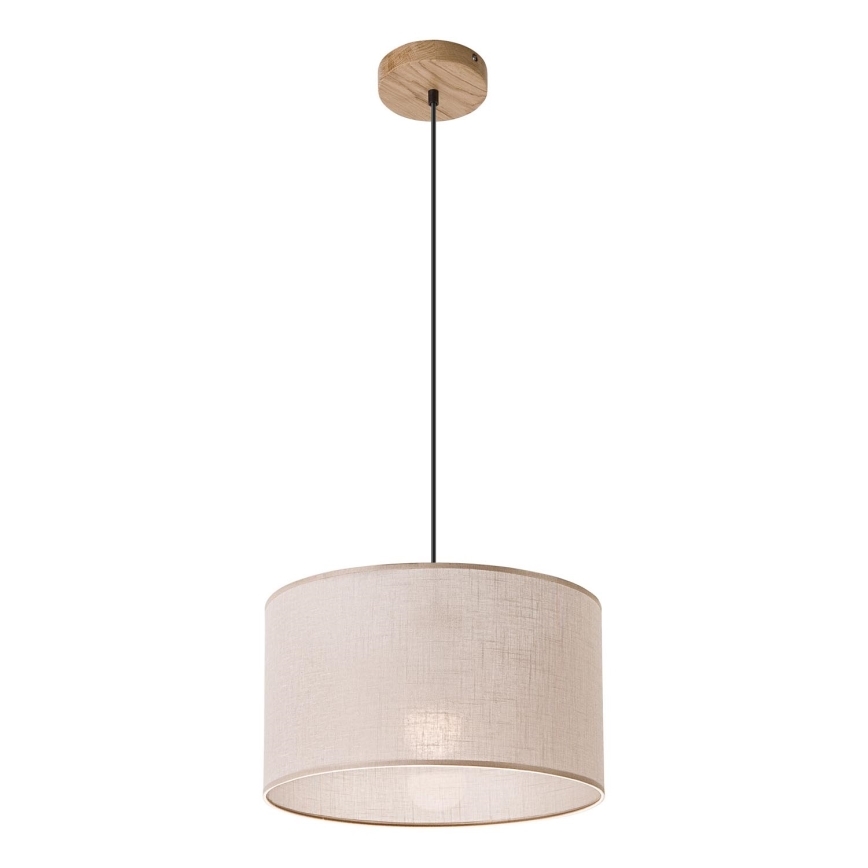 Lampa wisząca na linku ANTONIO 1xE27/60W/230V dąb