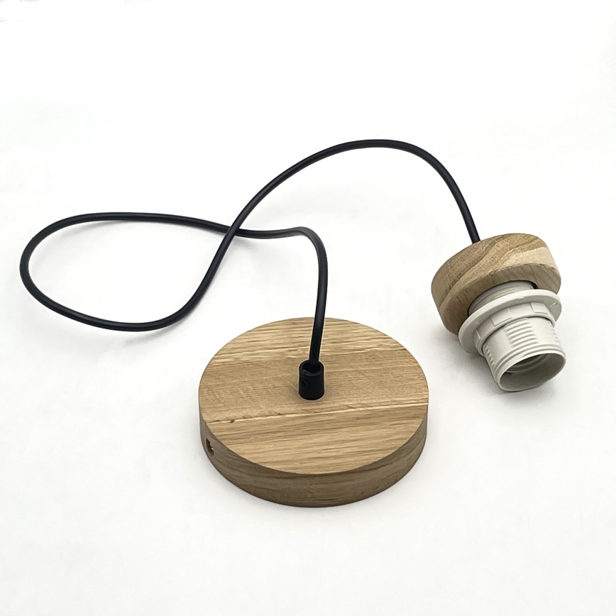 Lampa wisząca na linku ANTONIO 1xE27/60W/230V dąb