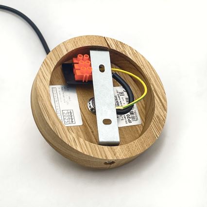 Lampa wisząca na linku ANTONIO 1xE27/60W/230V dąb