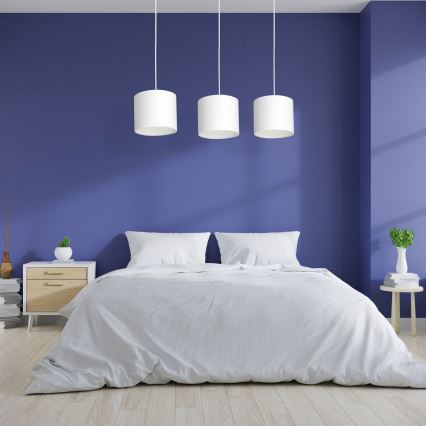 Lampa wisząca na linkach ARDEN 3xE27/60W/230V biała