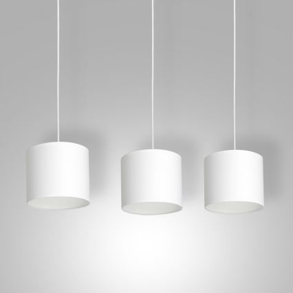 Lampa wisząca na linkach ARDEN 3xE27/60W/230V biała