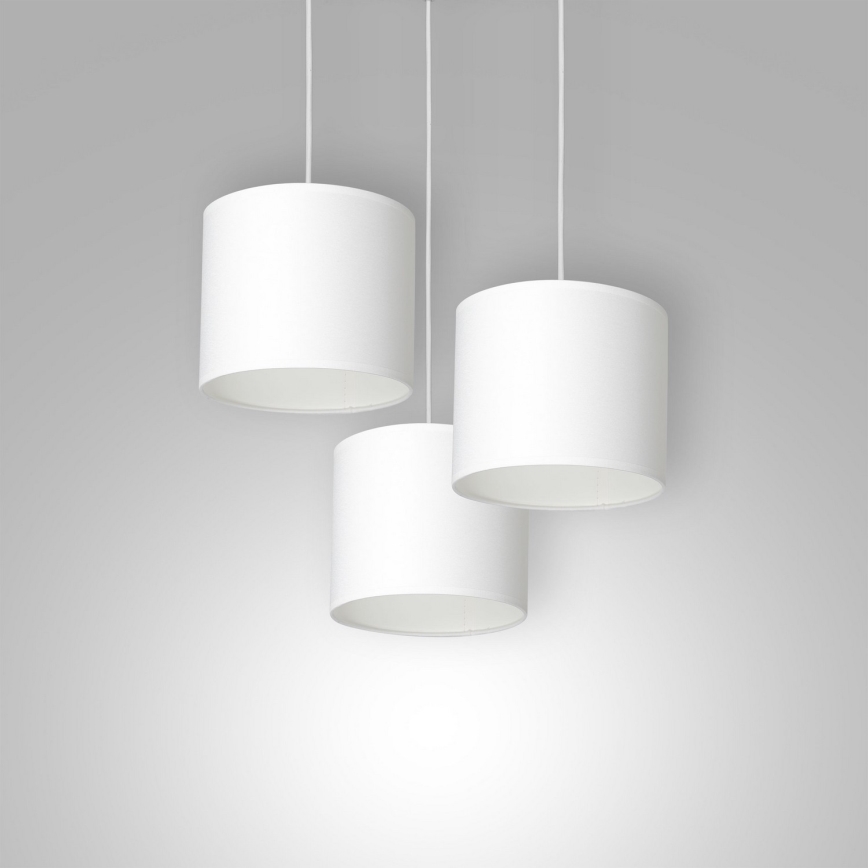 Lampa wisząca na linkach ARDEN 3xE27/60W/230V biała