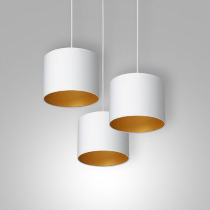 Lampa wisząca na linkach ARDEN 3xE27/60W/230V biała/złota