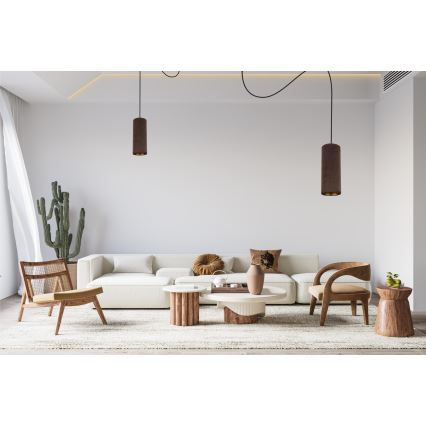 Lampa wisząca na linkach AVALO 2xE27/60W/230V pająk brązowy/miedziany