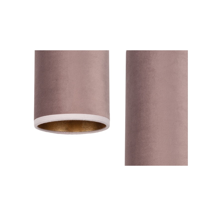Lampa wisząca na linkach AVALO 3xE27/60W/230V różowa/miedziana
