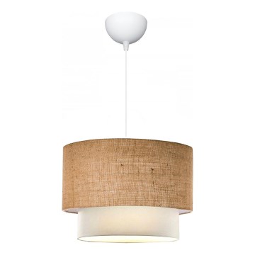 Lampa wisząca AYD 1xE27/15W/230V beżowa/biała