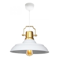Lampa wisząca AYD 1xE27/40W/230V biała/złota