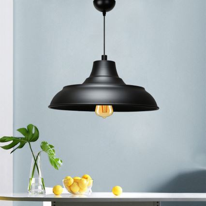 Lampa wisząca AYD 1xE27/40W/230V czarna