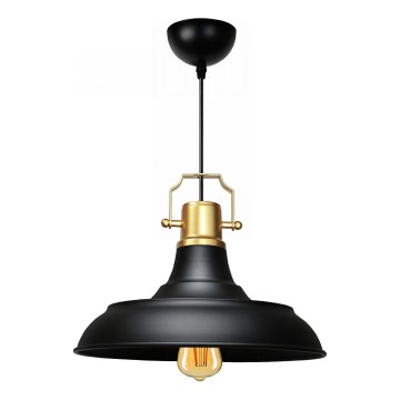 Lampa wisząca AYD 1xE27/40W/230V czarna/złota