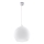 Lampa wisząca BALL na lince 1xE27/15W/230V Ø 30 cm biała/chrom błyszczący