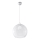 Lampa wisząca BALL na przewodzie 1xE27/15W/230V śr. 30 cm przezroczysta/błyszczący chrom