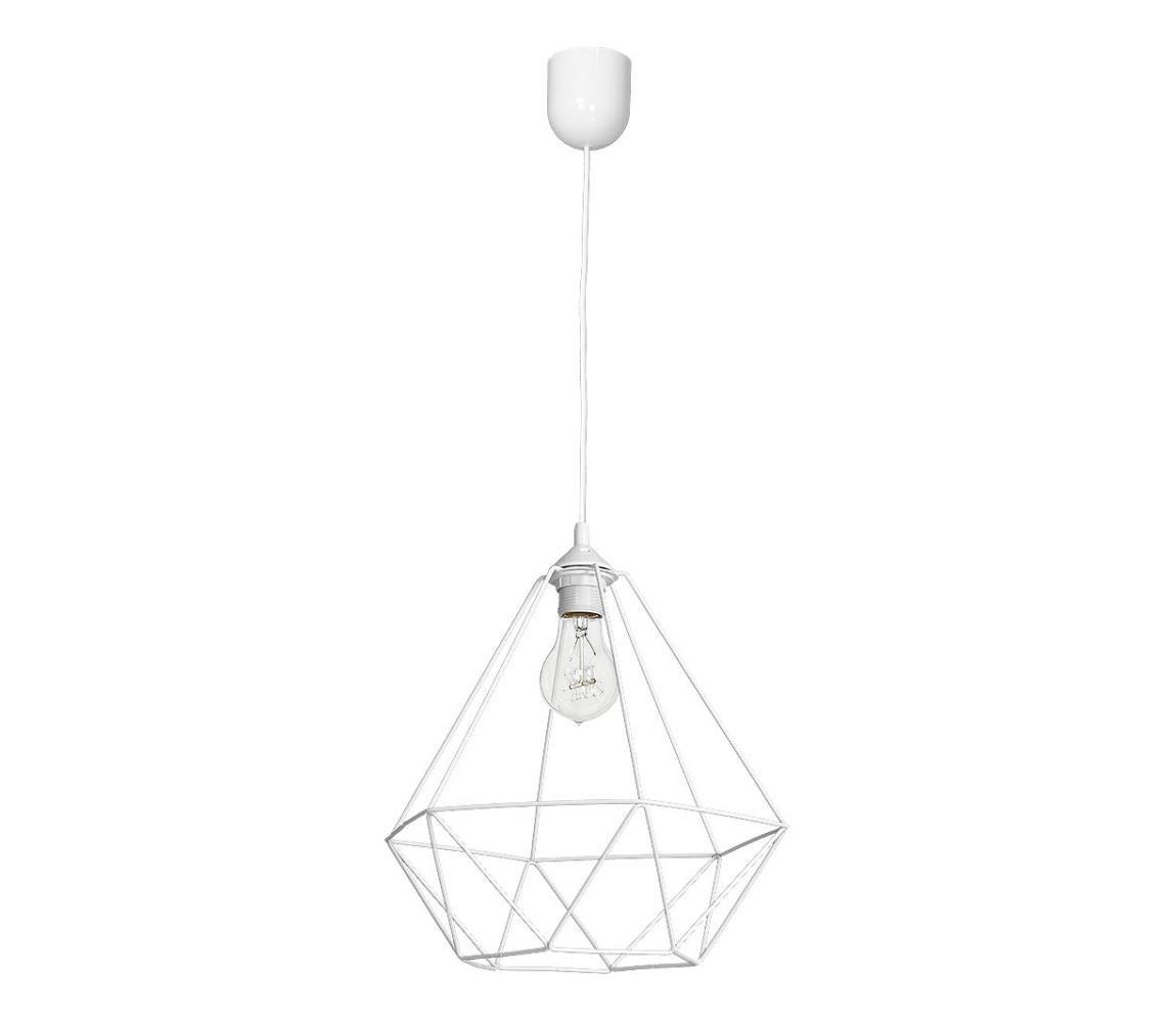 Lampa wisząca BASKET 1xE27/60W/230V biały