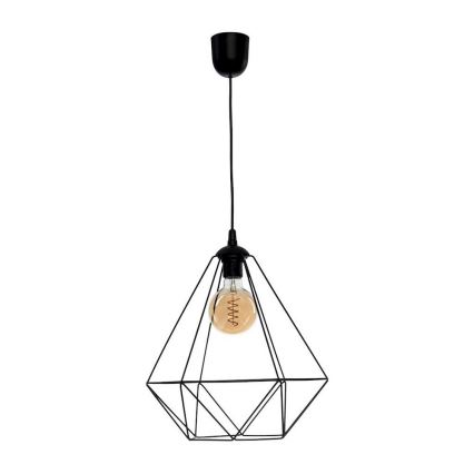 Lampa wisząca BASKET 1xE27/60W/230V czarny