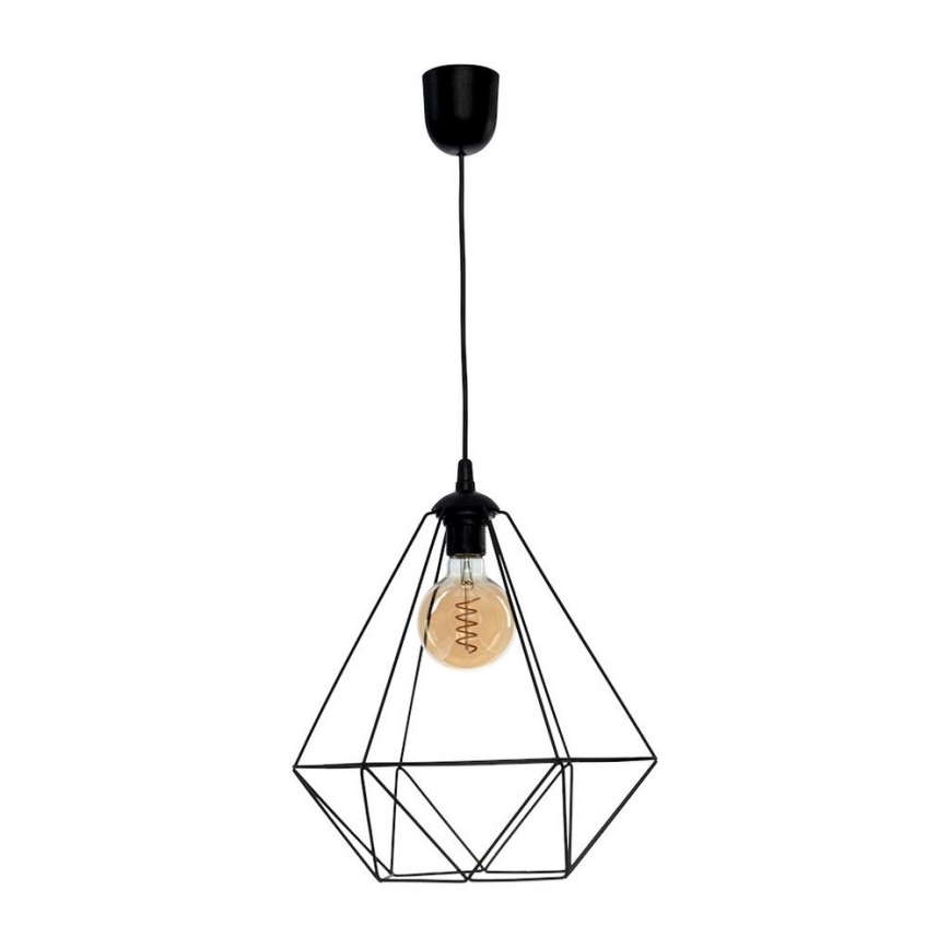 Lampa wisząca BASKET 1xE27/60W/230V czarny