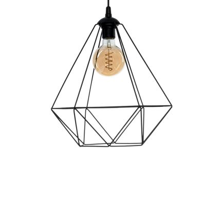 Lampa wisząca BASKET 1xE27/60W/230V czarny