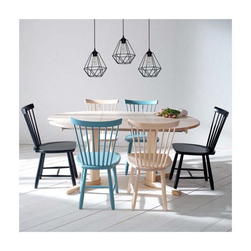 Lampa wisząca BASKET 3xE27/60W/230V czarny