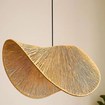 Lampa wisząca BOHO na lince 1xE27/40W/230V rafia
